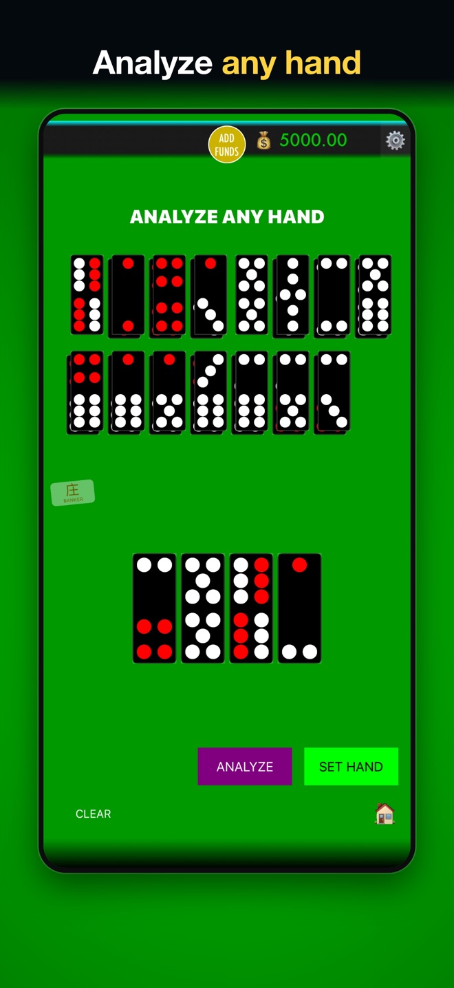 Analyze any hand by choosing four tiles